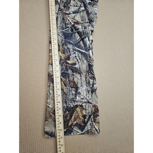 Cabela's RealTree Camo Camouflage Cargo Pants Men’s 32x31 Tie Ankle Hunting - Picture 9 of 10